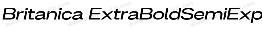 Britanica ExtraBoldSemiExpanded字体转换